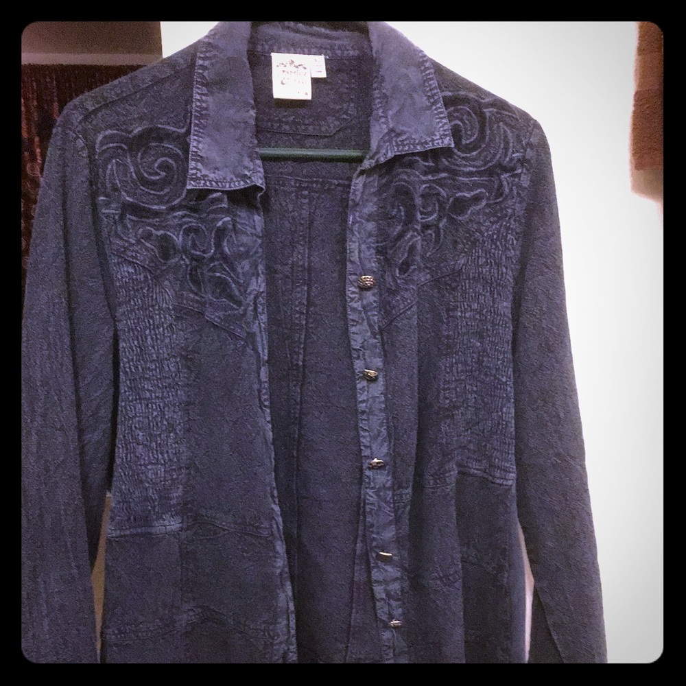 Parsley & Sage Women’s XL Demin Shirt